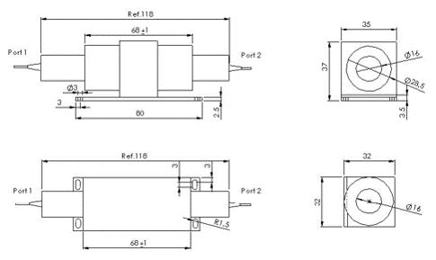 980nm High Power Polarization Maintaining Isolator