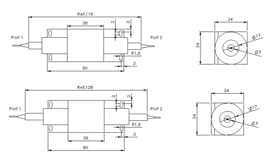 1060nm Broadband High Power Polarization Insensiitive Isolator